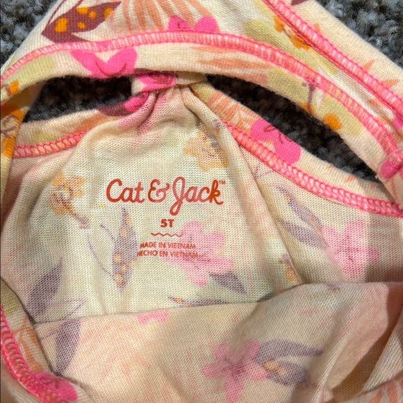 Cat & Jack Yellow Pink Halter Sundress - Picture 2 of 4